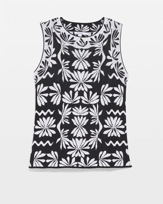 Jacquard Sleeveless Pullover