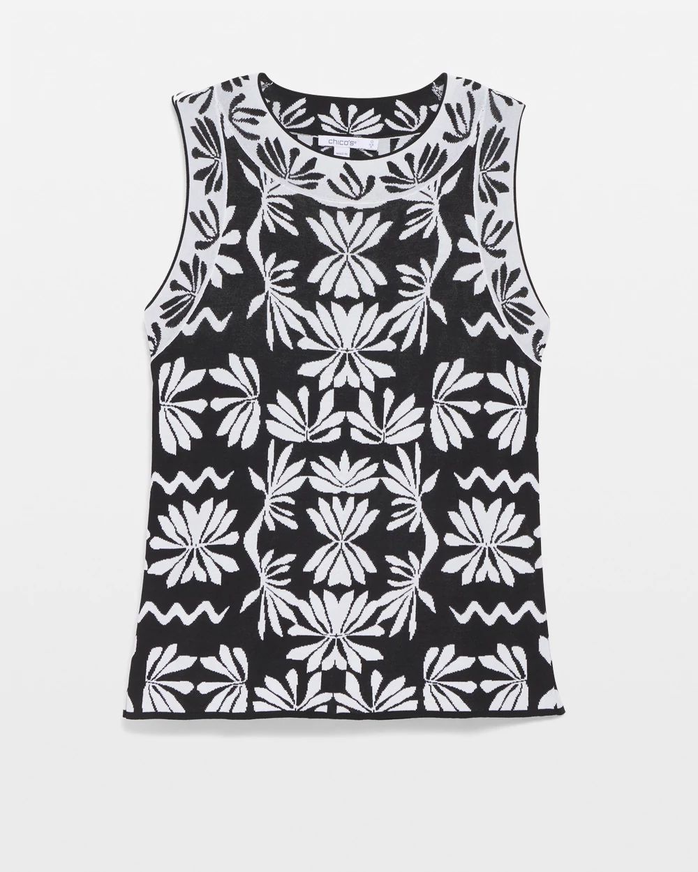 Jacquard Sleeveless Pullover