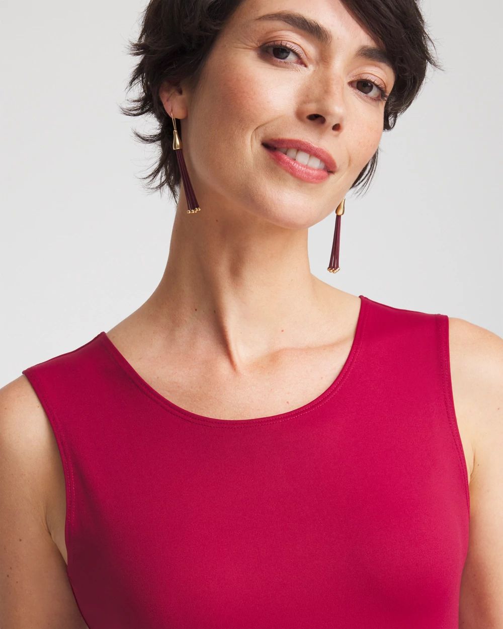 High Neck Microfiber Tank
