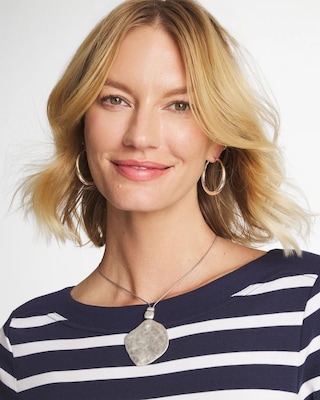 Short Silver Pendant click to view larger image.