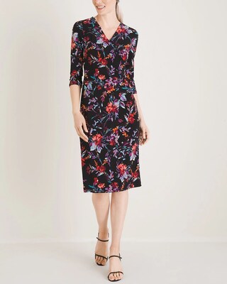 Printed Wrap Dress