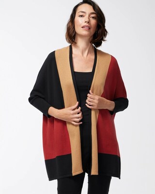 Colorblock Sweater Ruana