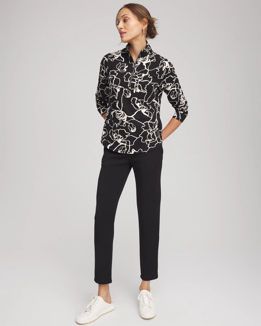 Zenergy® Half-Zip Mockneck Top click to view larger image.