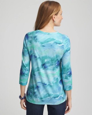 Slub Scoop Neck Tee click to view larger image.