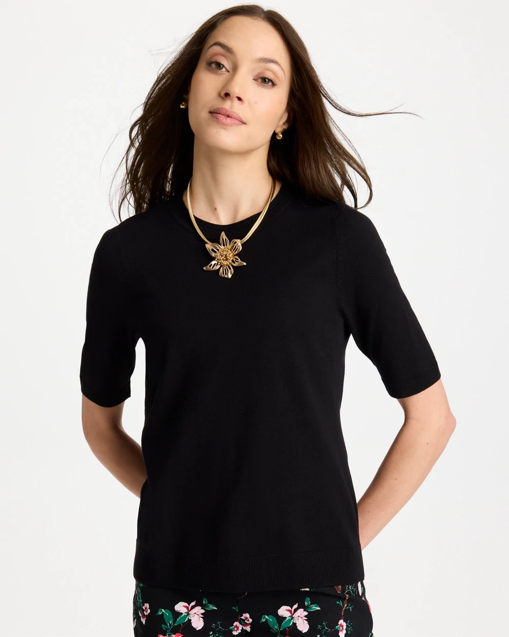Ella Crewneck Pullover Sweater, photo 1 of 5