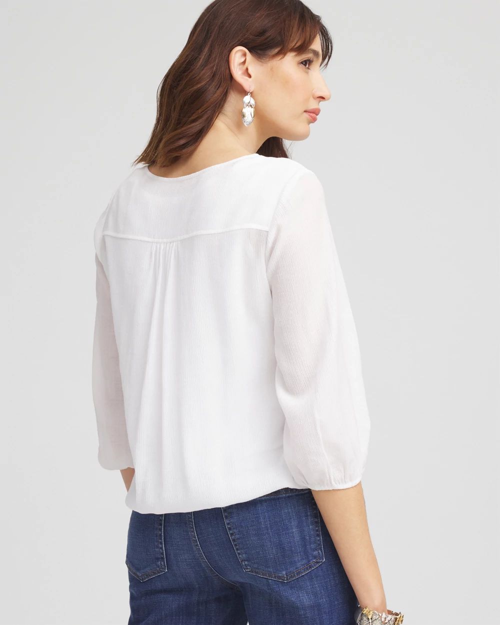 Embroidered Cutout Blouse click to view larger image.