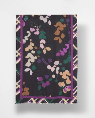 Floral Sprigs Oblong Scarf
