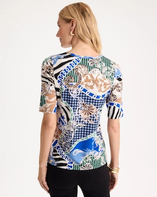 Touch of Cool™ Status Elbow Sleeve Tee click to view larger image.