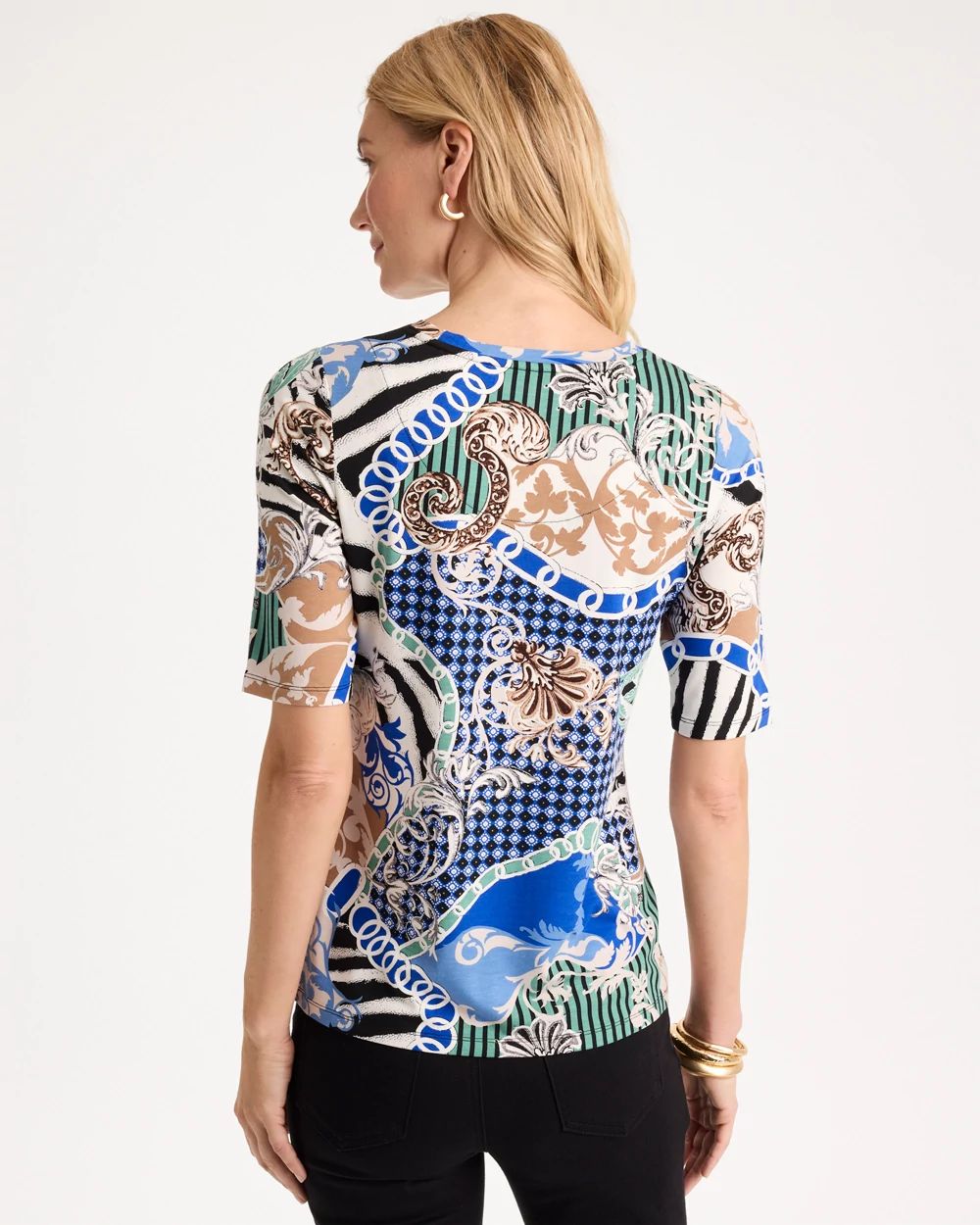 Touch of Cool™ Status Elbow Sleeve Tee click to view larger image.