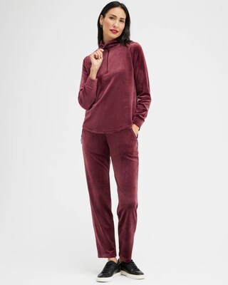 Zenergy Velour Half Zip Pullover