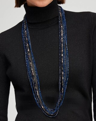 Blue Multistrand Necklace