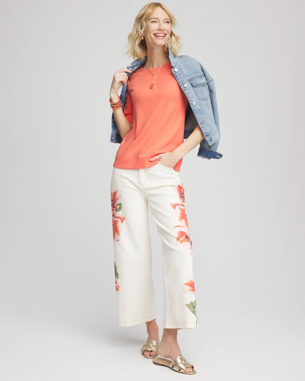 Pima Cotton Bateau-Neck Tee
