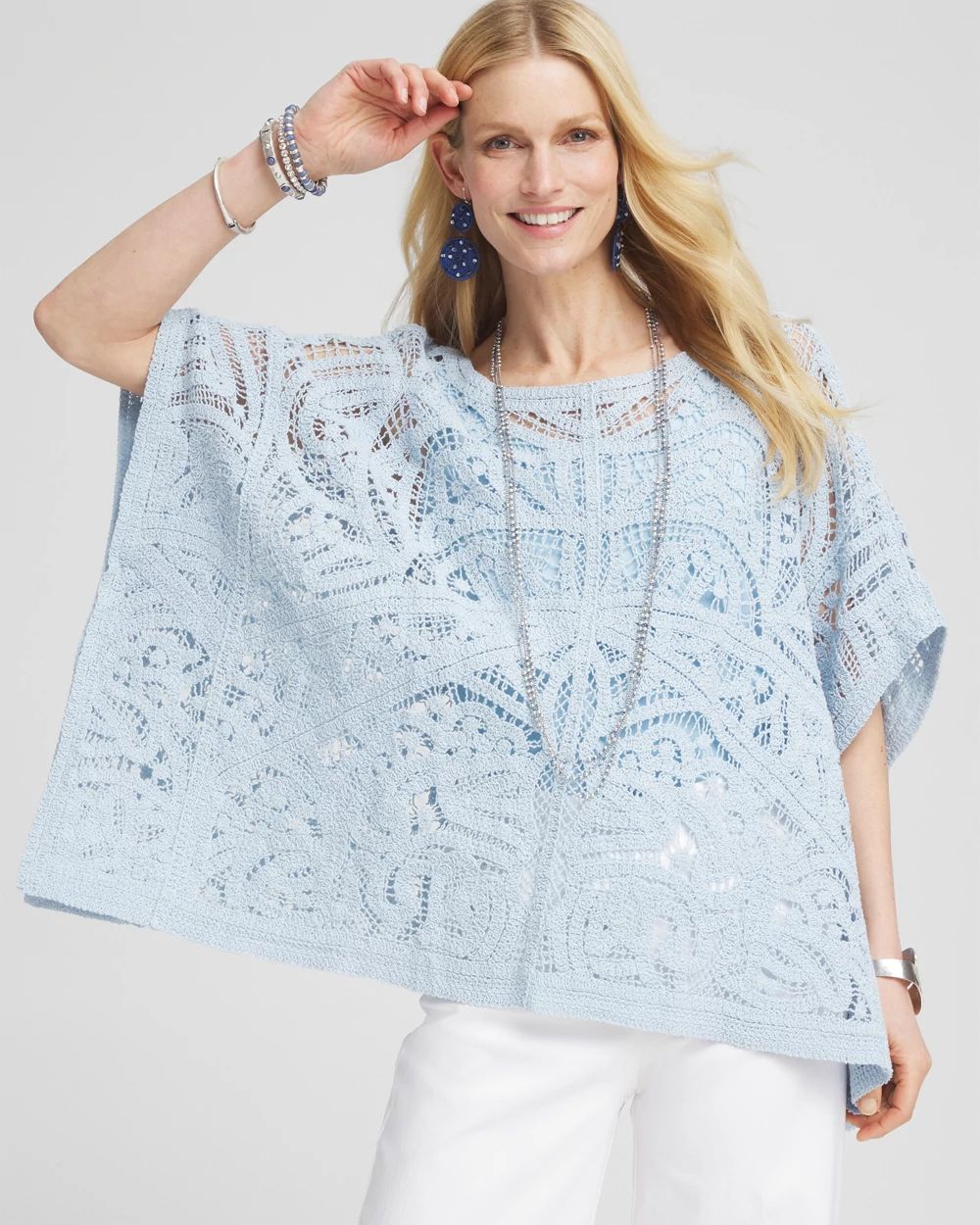 Crochet Lace Poncho