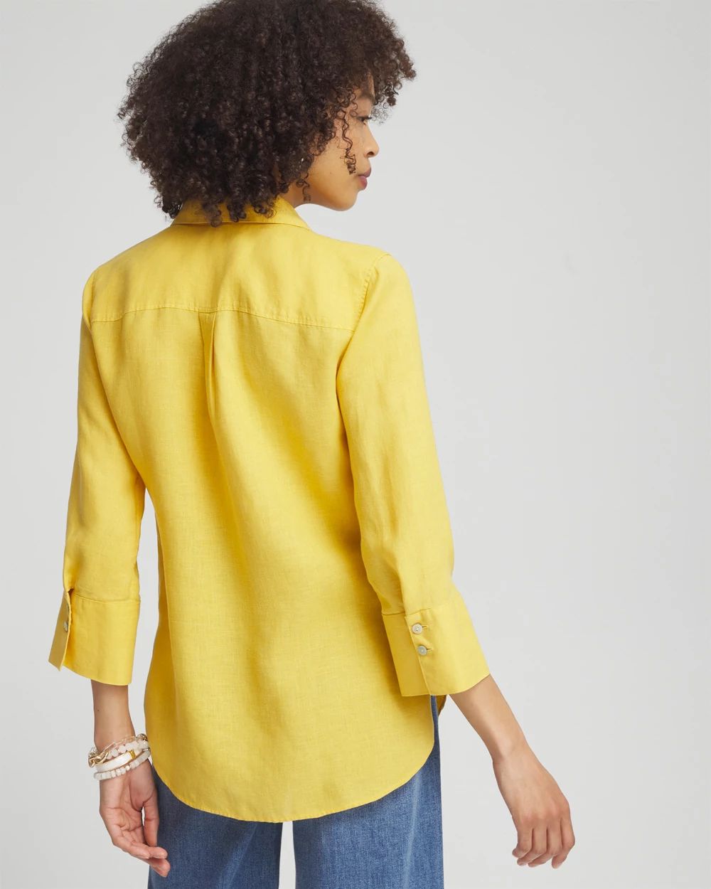 No Iron™ Linen 3/4 Sleeve Shirt