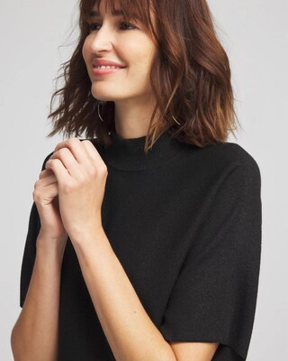 Shimmer Short Sleeve Pullover Sweater click to view larger image.
