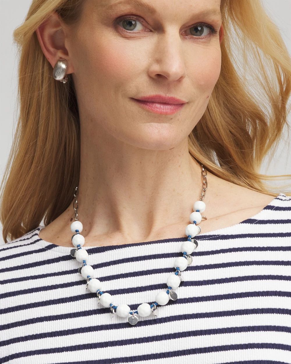 Convertible White Stone Necklace