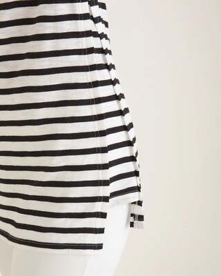 Striped Cotton-Blend Slub Tee