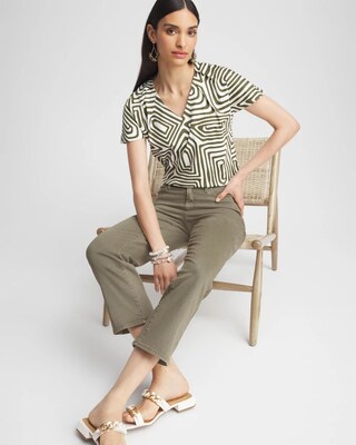 Geo Tuck Detail Tee