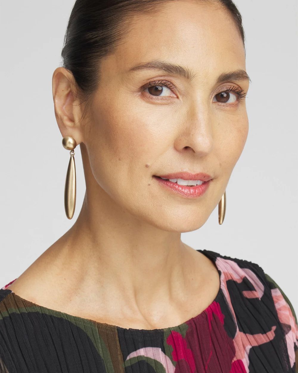 Gold Tone Drop Earrings