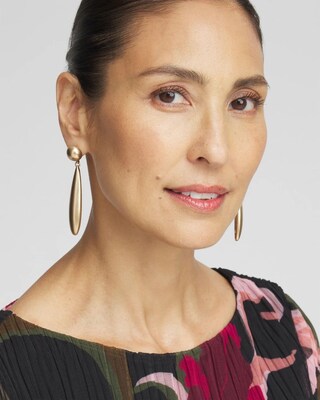 Gold Tone Drop Earrings