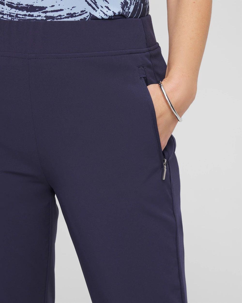 Zenergy® UPF Rib Mix Ankle Pants click to view larger image.