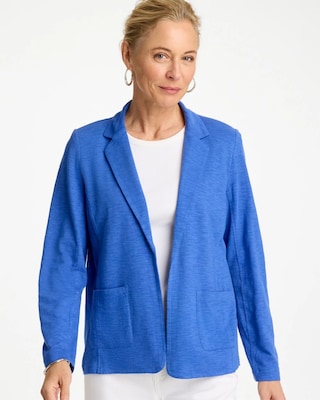 Slub Knit Blazer