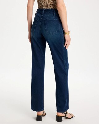 Pull-On Knit Denim Wide-Leg Jean click to view larger image.
