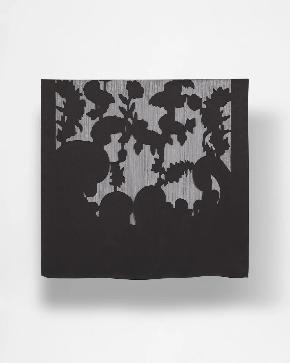 Floral Burnout Oblong Scarf click to view larger image.