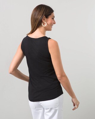 Cotton Slub Scoop Neck Tank