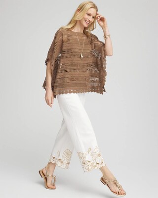 Crochet Lace Poncho click to view larger image.