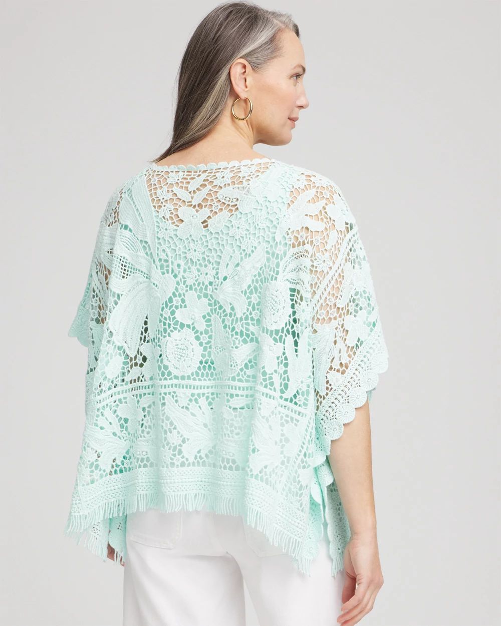 Lace Crochet Poncho