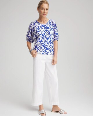 Lightweight Relaxed Straight Cropped Pants click to view larger image.