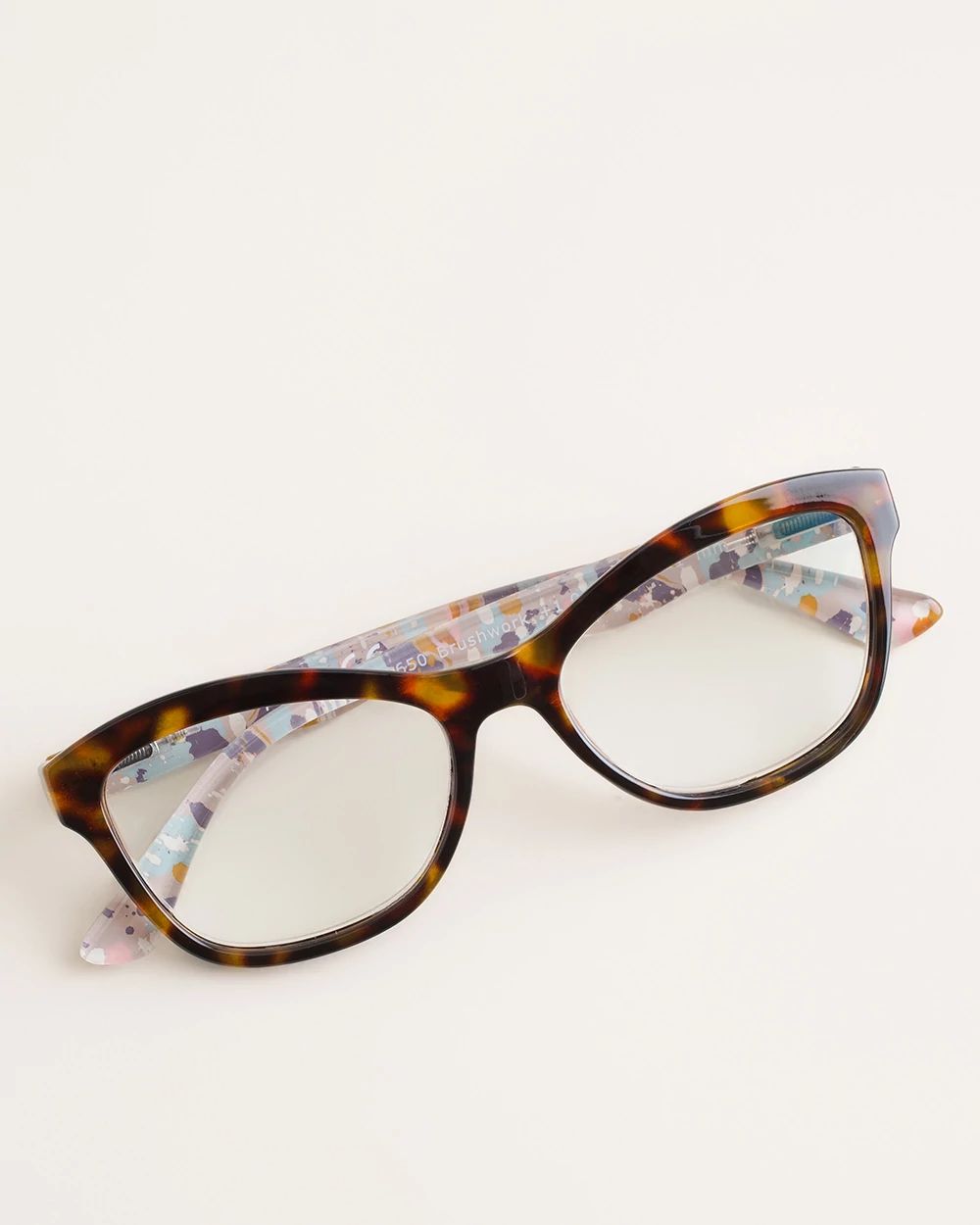 Peepers Focus Faux-Tortoiseshell Brushwork Reading Glasses