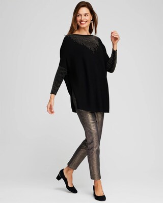 Cashmere Blend Sweater Poncho