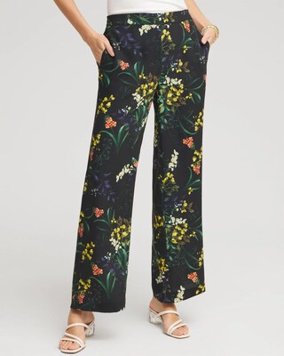 Floral Wide Leg Soft Pants