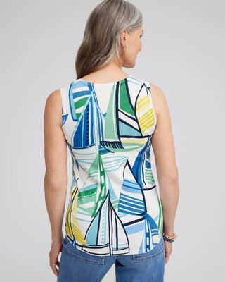 Spun Rayon Sailboat Tank