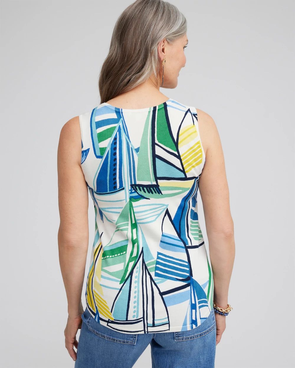 Spun Rayon Sailboat Tank