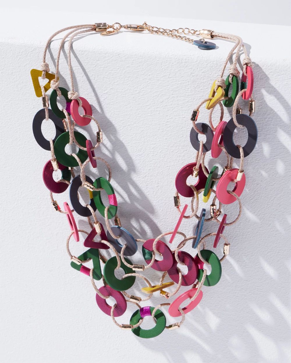 Leather Multistrand Necklace