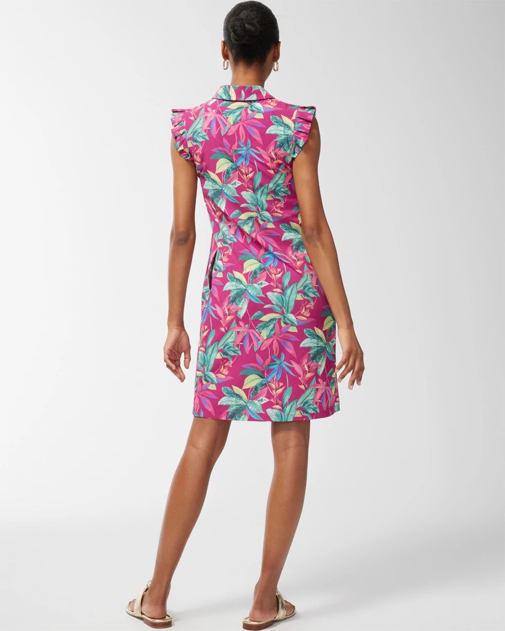 Zenergy UPF Neema Floral Ruffle Dress