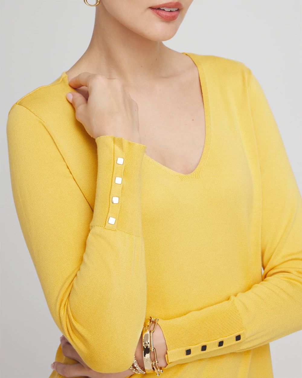 Ella V-Neck Pullover Sweater