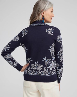 Shawl Neck Cropped Cardigan