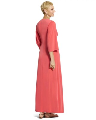 Embellished Neck Caftan Dress
