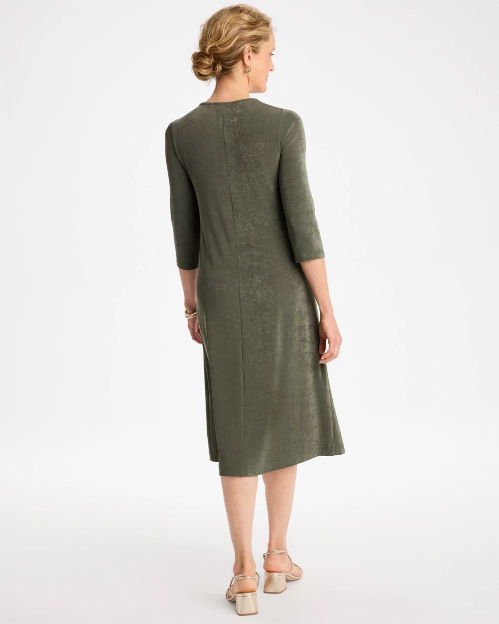 Travelers™ Hardware 3/4 Sleeve Dress click to view larger image.