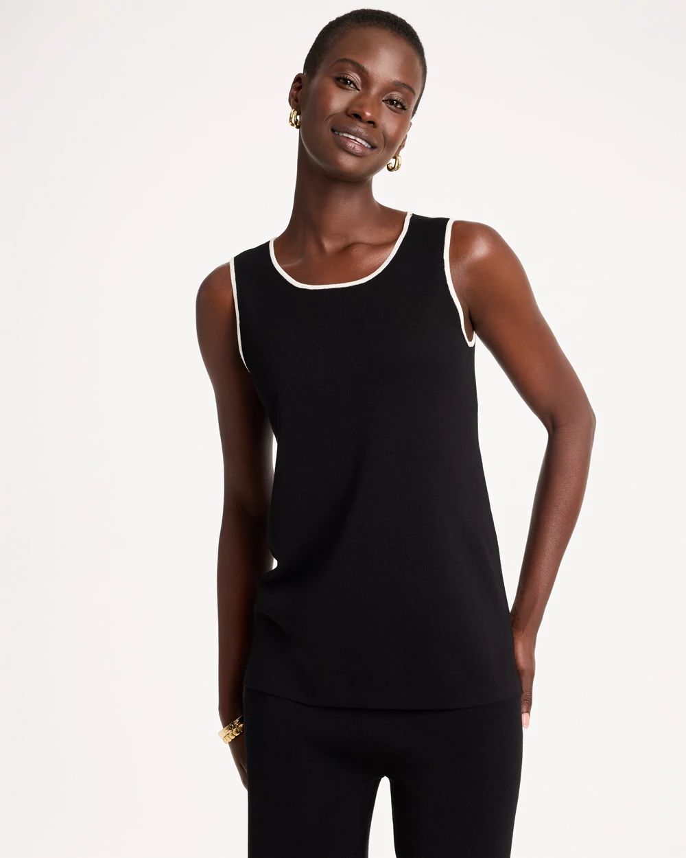 Travelers™ Tipped Sweater Shell Tank