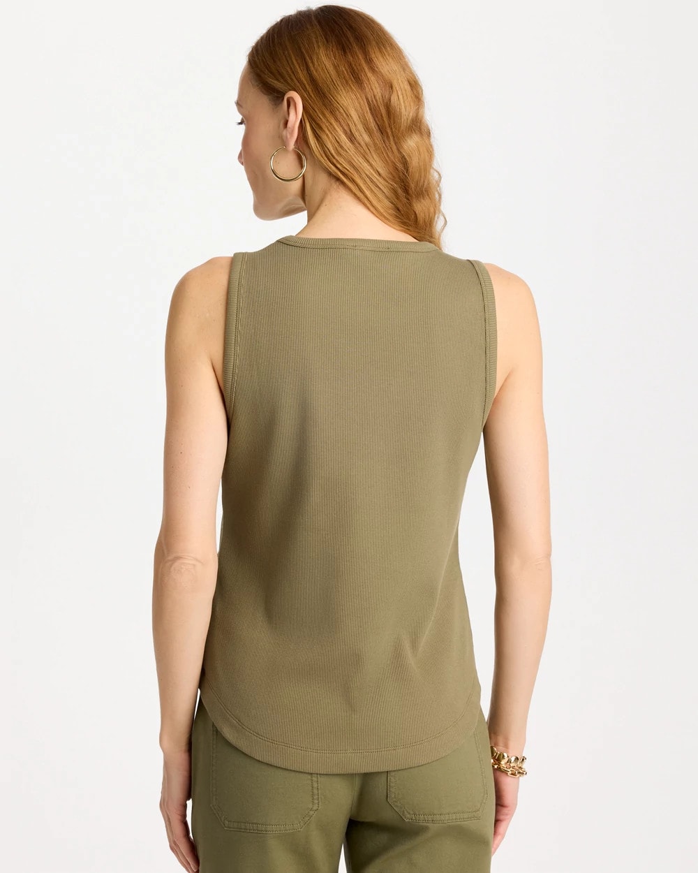 High Neck Rib Tank