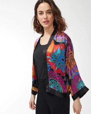 Travelers Collection Burnout Cropped Jacket