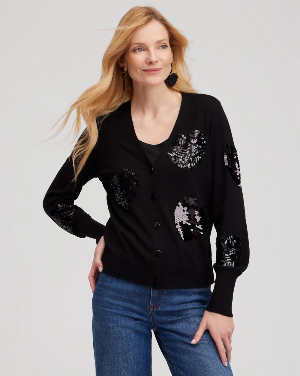 Sequin Hearts Cardigan