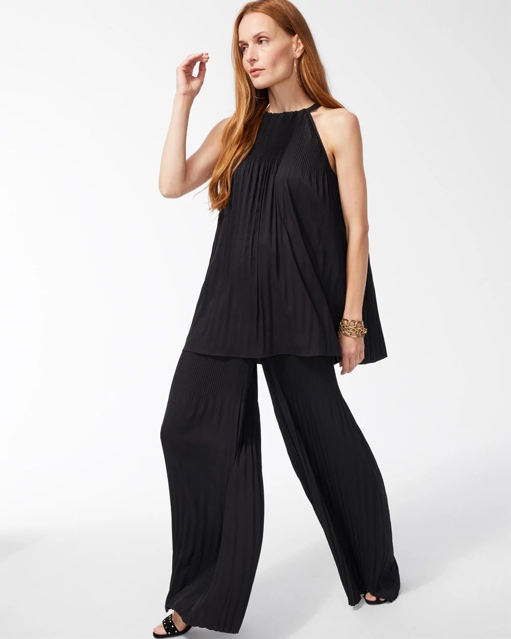 Black Label Release Pleat Flare Pant