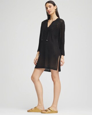 Chico's Tie-Front Beach Swimsuit Cover-Up click to view larger image.