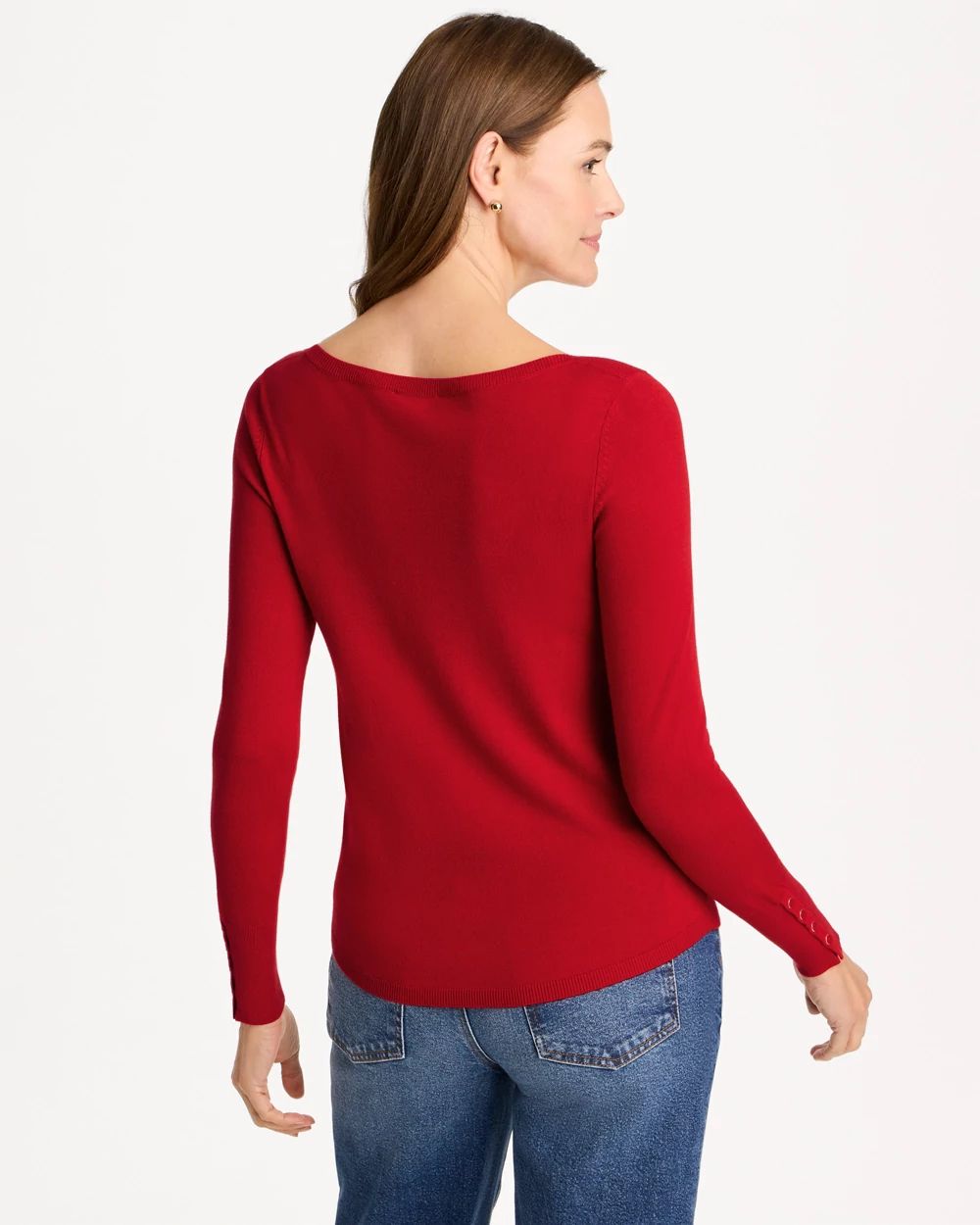 Ella Bateau Pullover Sweater click to view larger image.